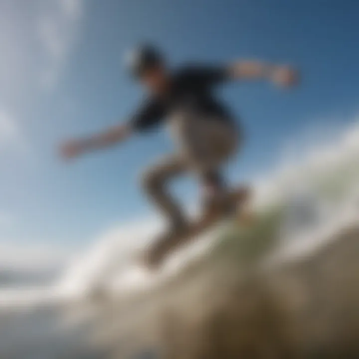 High-quality action camera capturing a skateboarder in motion