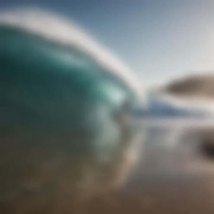 Surfer meditating on the beach before hitting the waves