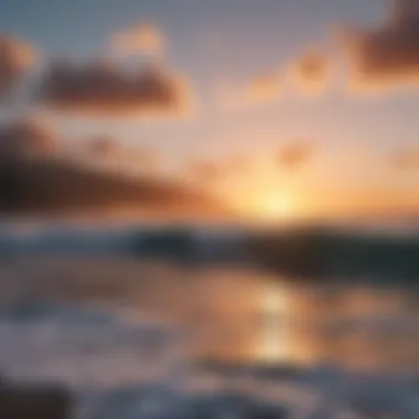 Captivating Sunset Over the Pacific at Chicama A vibrant sunset view over the Pacific Ocean