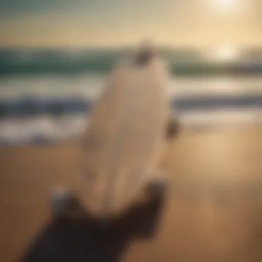 Showcasing Your Unique Longboard Design Finished longboard with intricate design patterns