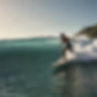 Legacy of Brotherhood in Surfing A vintage photograph of Duke Kahanamoku with fellow surfers