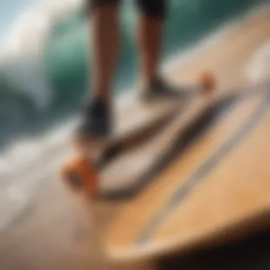 Understanding Longboard Design A longboard showcasing its unique design and craftsmanship