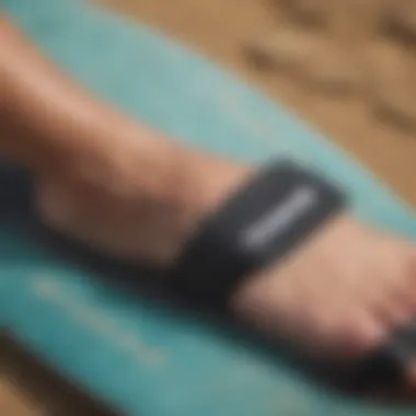 Innovative Design of Dakine Contour Footstraps Close-up of Dakine Contour footstrap showcasing its innovative design and materials.