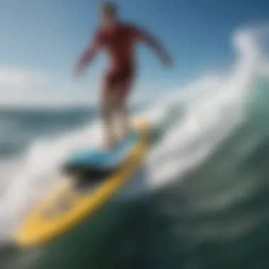 A close-up of the advanced technology in a motorized surfboard