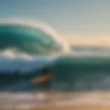 A breathtaking view of the Pacific Ocean from a surf camp in Peru, showcasing perfect waves.