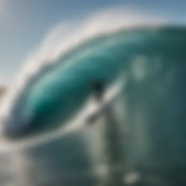 A surfer riding a wave at one of Peru's renowned surf spots, capturing the essence of adventure.