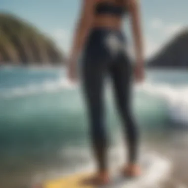 Surf leggings designed for high performance in waves