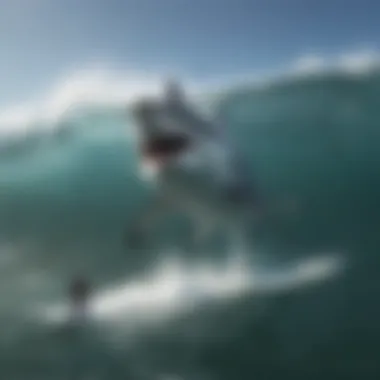 Marine biologist conducting research on great white sharks