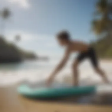 Promoting Environmental Responsibility through Boogie Boarding A beach clean-up event with boogie boards promoting environmental awareness