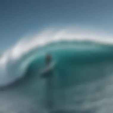 Detailed Design Features of the Wavestorm Shortboard Close-up view of Wavestorm shortboard design