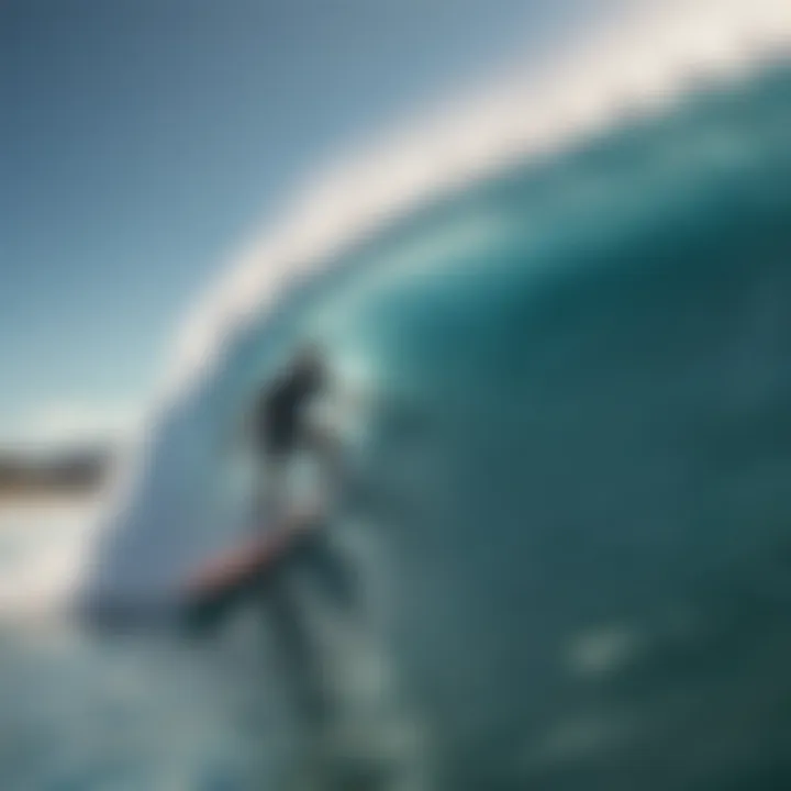 Diverse surfers enjoying the Wavestorm shortboard