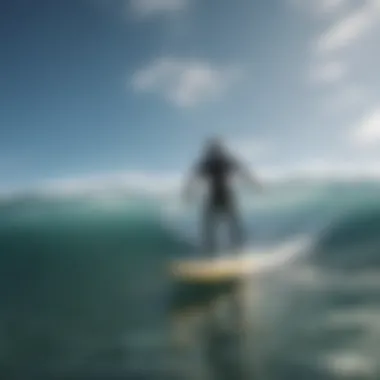 The Future of Surfboards: Enhanced Buoyancy Floating surfboard showcasing innovative buoyancy design