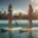 Diverse paddle board types for various activities