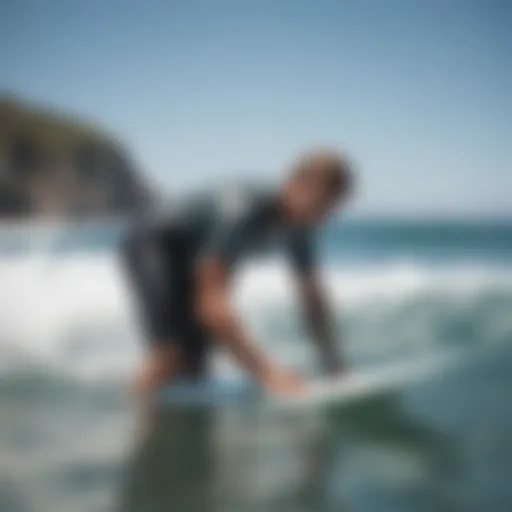 A surfer monitoring hydration levels