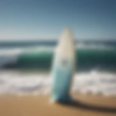 Innovative Surfboard Fin Design A close-up of a surfboard fin designed for performance
