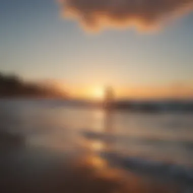 Guiding Light of Dawn Sunrise over a vast horizon, casting warm light on a tranquil landscape