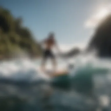 Paddle board performance in rough water conditions