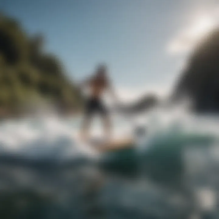 Paddle board performance in rough water conditions