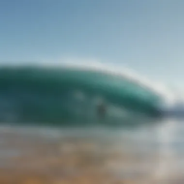 A panoramic view of the Pacific Beach surfline