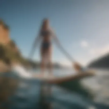 Stability in Paddle Boarding Wide paddle board designed for stability