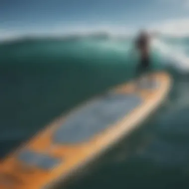 Close-up of Roc Explorer paddle board detailing