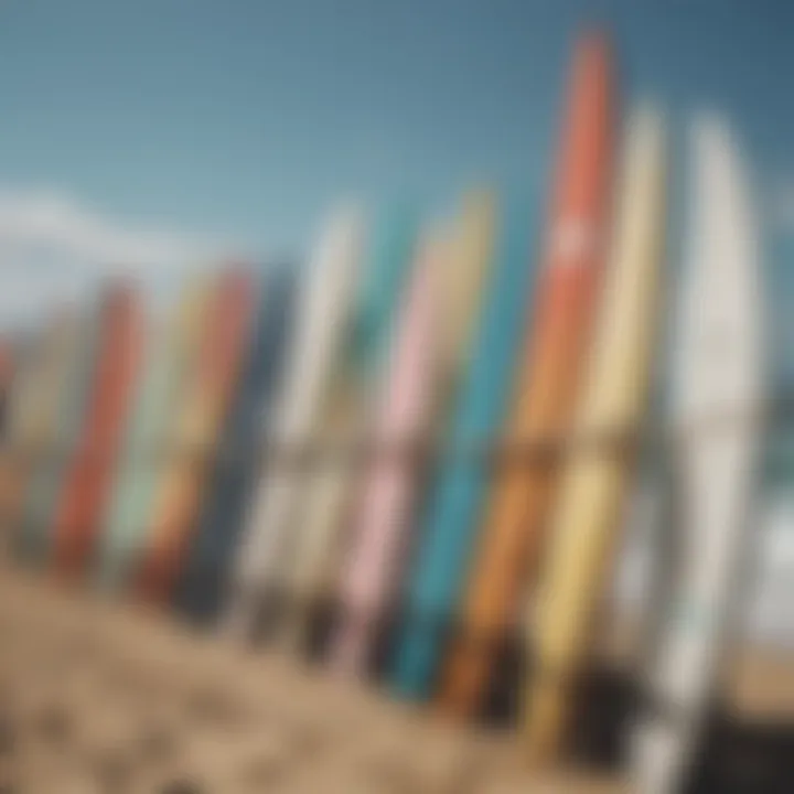 Surfboards displayed at a cultural festival