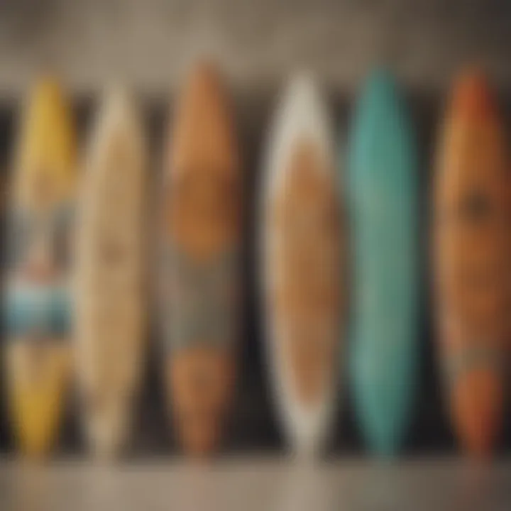 Custom surfboard showcasing unique design