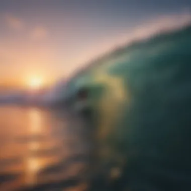 Vibrant Ocean Sunset A stunning sunset over the ocean with vibrant colors reflecting on the water
