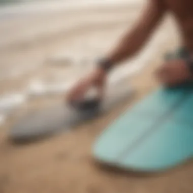 Varieties of Grip Tape for Skimboarding Different types of grip tape displayed on a table
