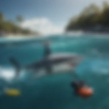 The Marine Ecosystem and Electronic Shark Repellents Diverse marine life in their natural habitat, emphasizing the ecological considerations.
