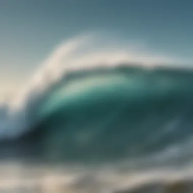 Wind's Role in Shaping Ocean Waves Aerial view of ocean waves influenced by wind