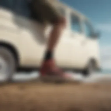Maintenance Tips for Vans Surfing Booties Surfer maintaining Vans booties for longevity